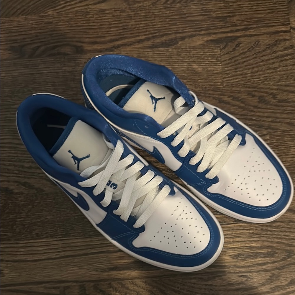 Nike Blue and White Sneakers with Classic Design